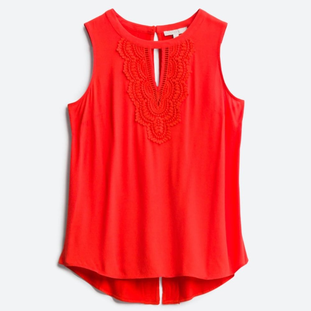 Stitch Fix PALE SKY Quin Keyhole Crochet Top